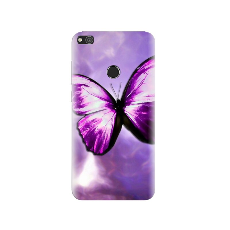 Husa Huawei P8 Lite 2017 Purple Butterfly 003
