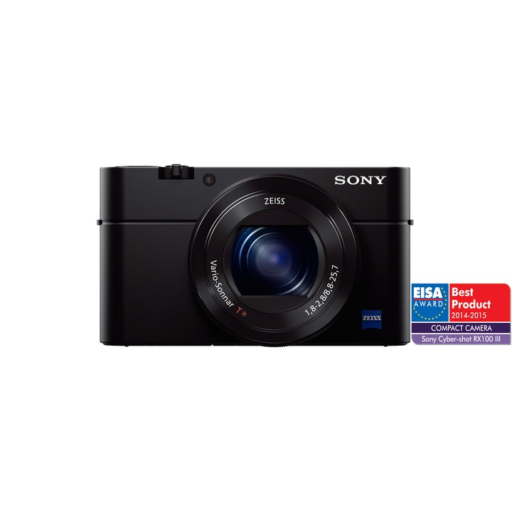 Дигитален фотоапарат Sony Cyber-Shot DSC-RX100 III, 20.1MP, Черен