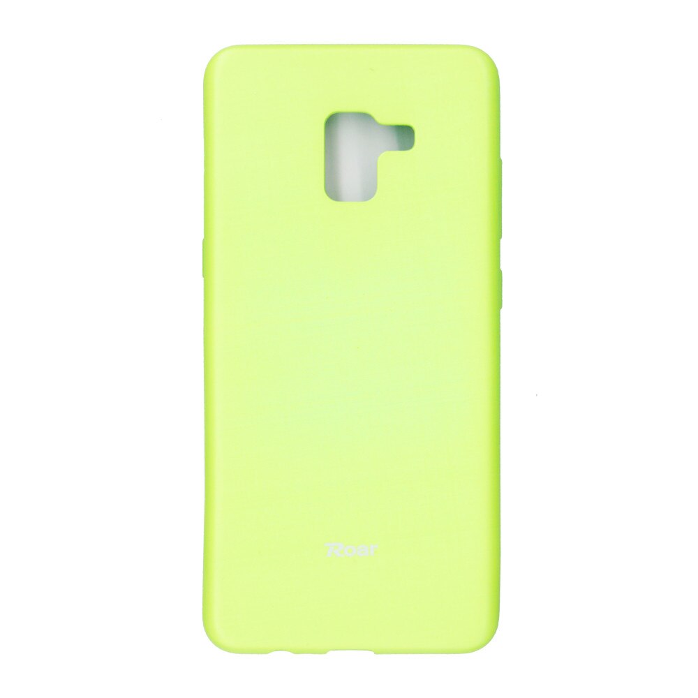 Husa din silicon mat Roar All Day pentru Samsung Galaxy A8 Plus 2018 , vernil