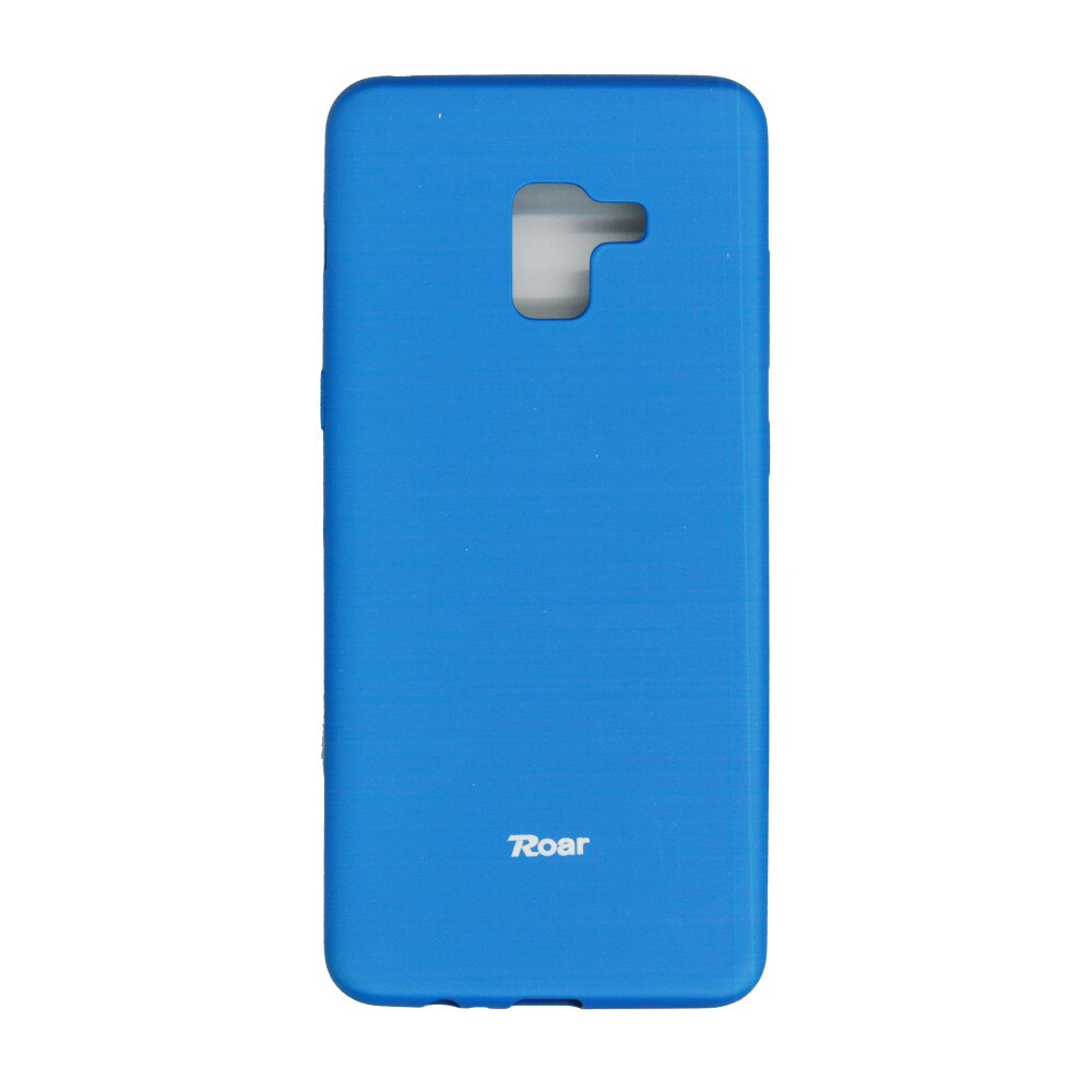 Husa din silicon mat Roar All Day pentru Samsung Galaxy A8 Plus 2018 , albastru