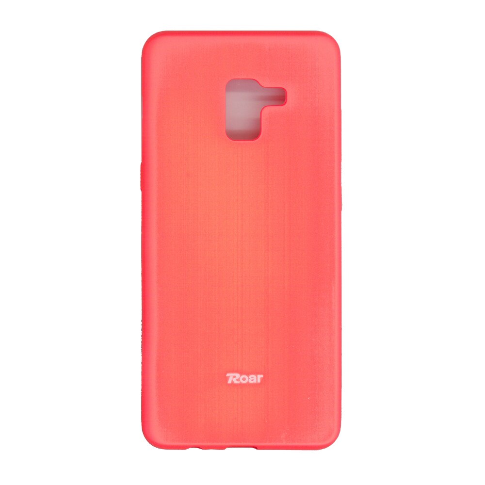 Husa din silicon mat Roar All Day pentru Samsung Galaxy A8 Plus 2018 , portocaliu