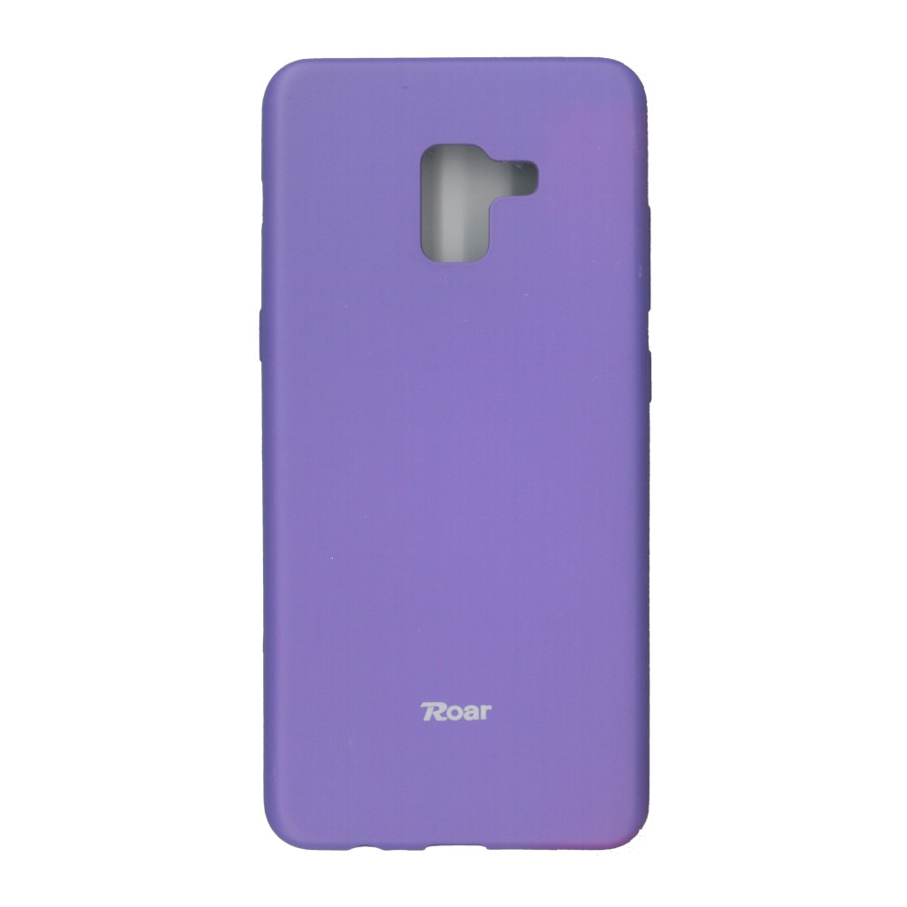Husa din silicon mat Roar All Day pentru Samsung Galaxy A8 Plus 2018 , mov