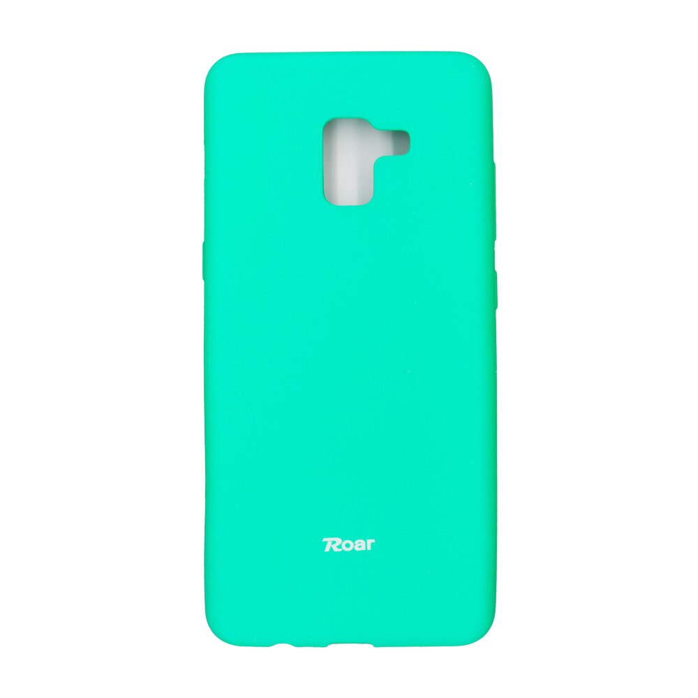 Husa din silicon mat Roar All Day pentru Samsung Galaxy A8 Plus 2018 , verde