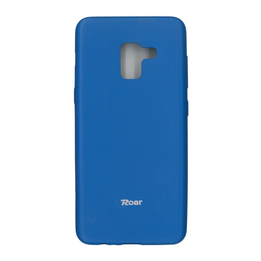 Husa din silicon mat Roar All Day pentru Samsung Galaxy A8 2018 , albastru