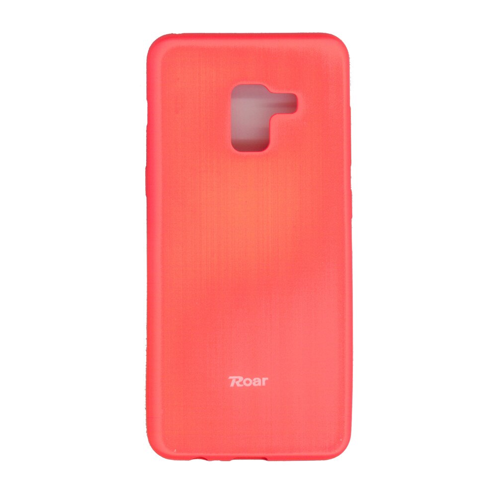 Husa din silicon mat Roar All Day pentru Samsung Galaxy A8 2018 , portocaliu