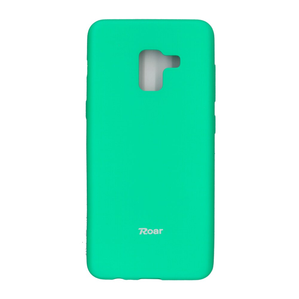 Husa din silicon mat Roar All Day pentru Samsung Galaxy A8 2018 , verde