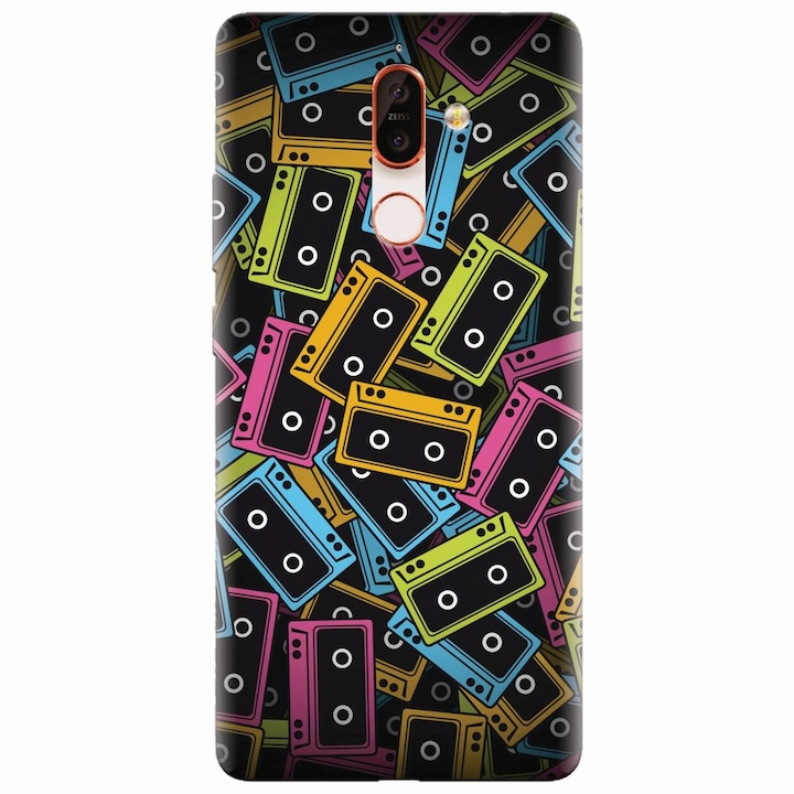 Π‘ΠΈΠ»ΠΈΠΊΠΎΠ½ΠΎΠ² ΠΊΠ΅ΠΉΡ Π·Π° Nokia 7 Plus, Audio Cassette Color Vector