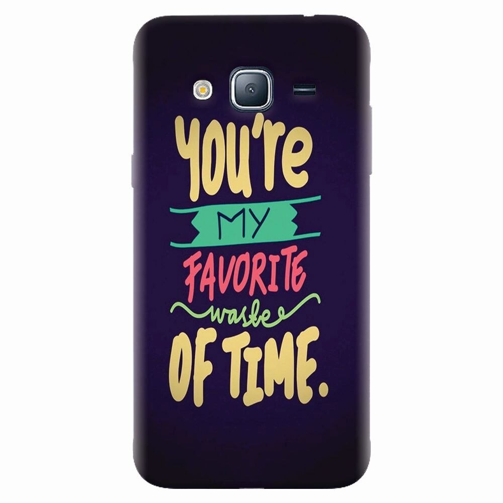 Husa silicon pentru Samsung Galaxy J7 2015, My Favorite Waste Of Time