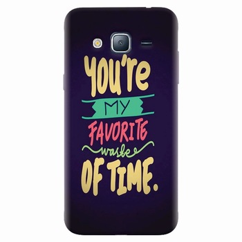 Husa silicon pentru Samsung Galaxy J7 2015, My Favorite Waste Of Time Husa silicon pentru Samsung Galaxy J7 2015, My Favorite Waste Of Time