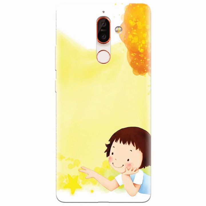 Силиконов кейс за Nokia 7 Plus, Child Autumn Paint Hd