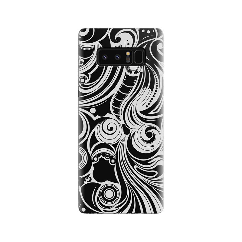 Husa Samsung Note 8 Black And White Spiral Pattern