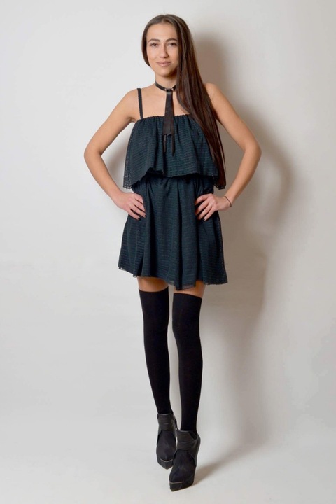 Дамска рокля с дантела Jivot BG, Черна