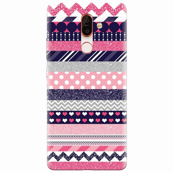 Силиконов кейс за Nokia 7 Plus, Love Pattern