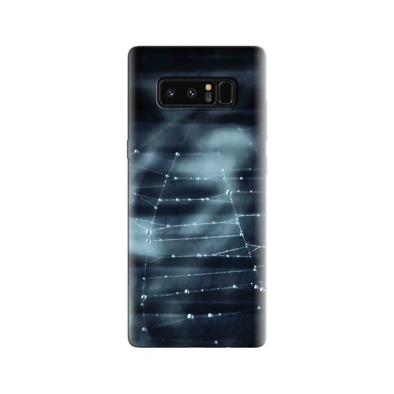 Husa Samsung Note 8 Black Cobweb With Dew Drops