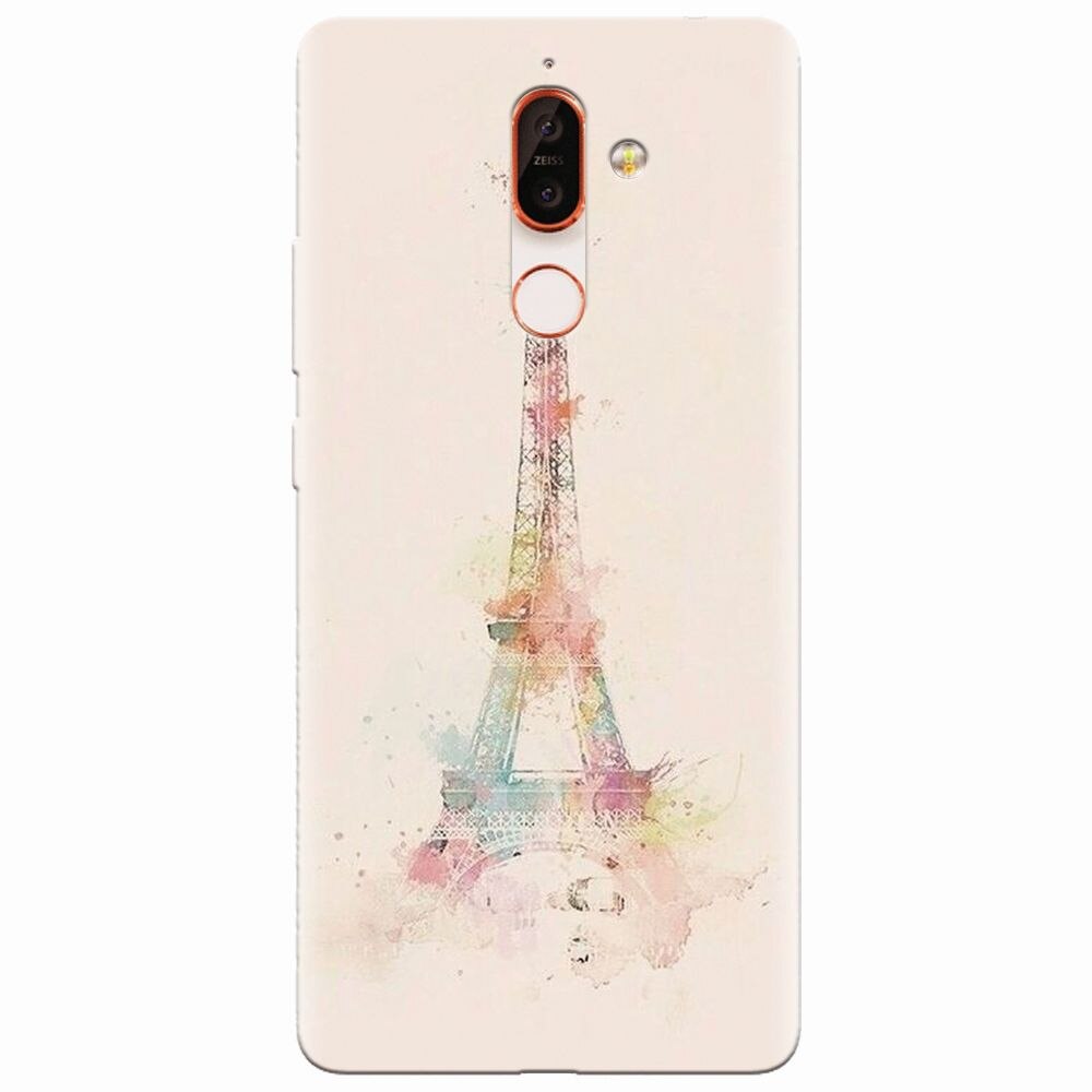 Husa silicon pentru Nokia 7 Plus, Eiffel Tower 001