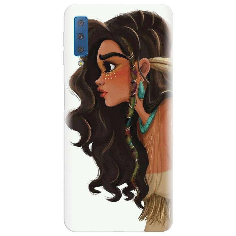 Husa silicon pentru Samsung Galaxy A7 2018, Indian Girl