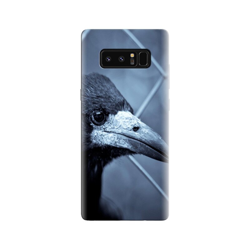 Husa Samsung Note 8 Black Crow Profile Dark Background