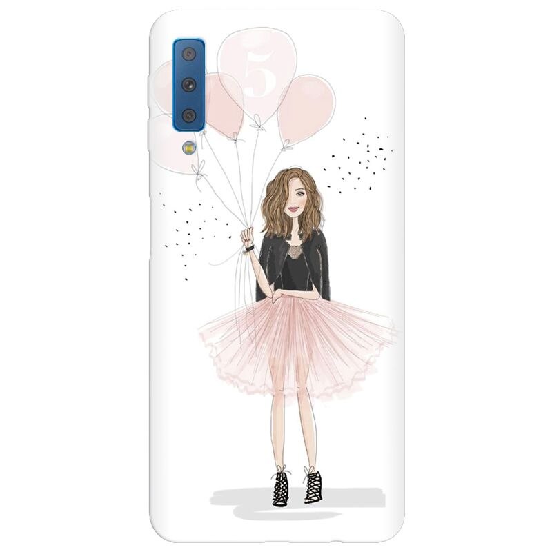 Husa silicon pentru Samsung Galaxy A7 2018, Happy Aniversary