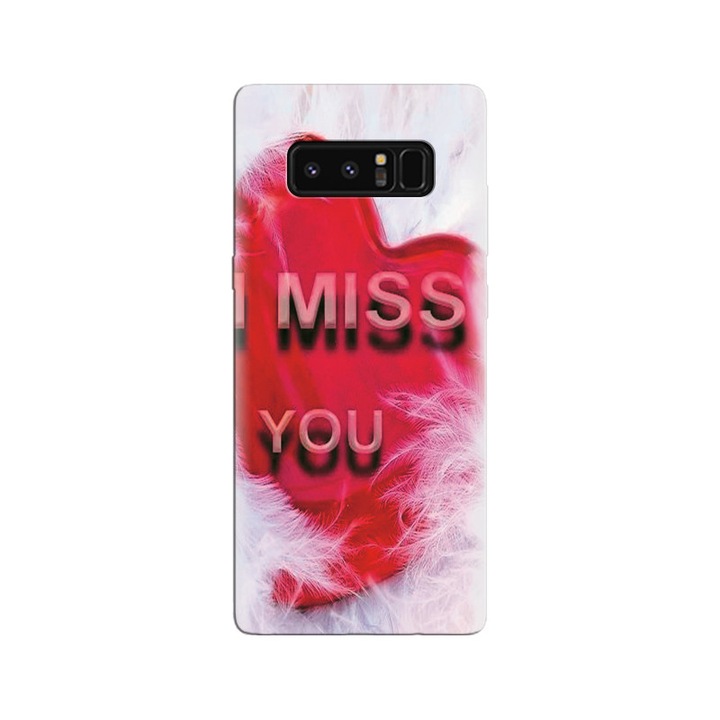 Szilikon tok, amely kompatibilis a Samsung Galaxy Note 8-mal – az I Miss You Very Much High Definition modellel