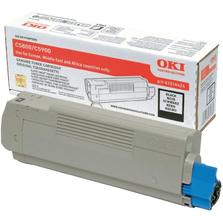 Oki 43324424 Black toner, 107396, Toner