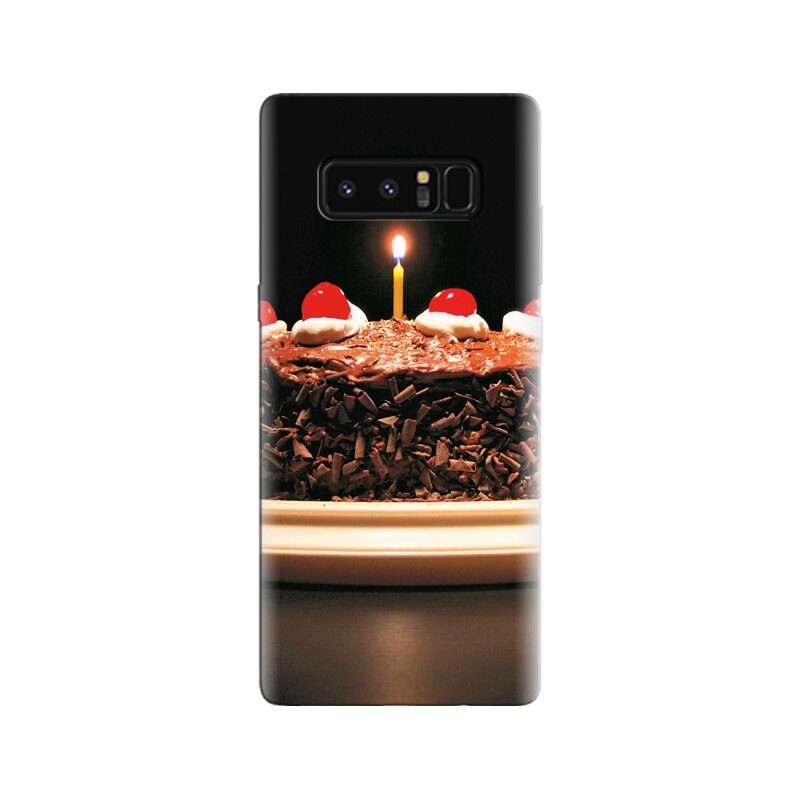 Husa Samsung Note 8 Chocolate Cake With Lighting Candle