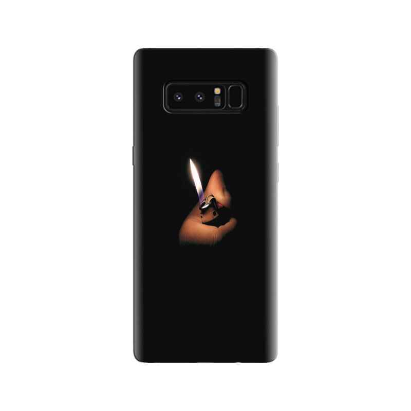 Husa Samsung Note 8 Black With Lighter