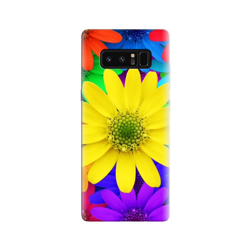 Husa Samsung Note 8 Colorful Daisy Flowers Spring Red Yellow Blue Purple