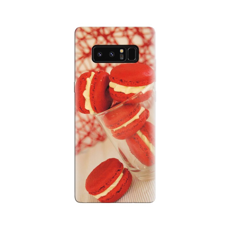 Husa Samsung Note 8 Cream Macaroon Red Biscuits