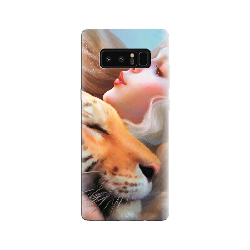 Husa Samsung Note 8 Lovely Art Of Girl And Tiger