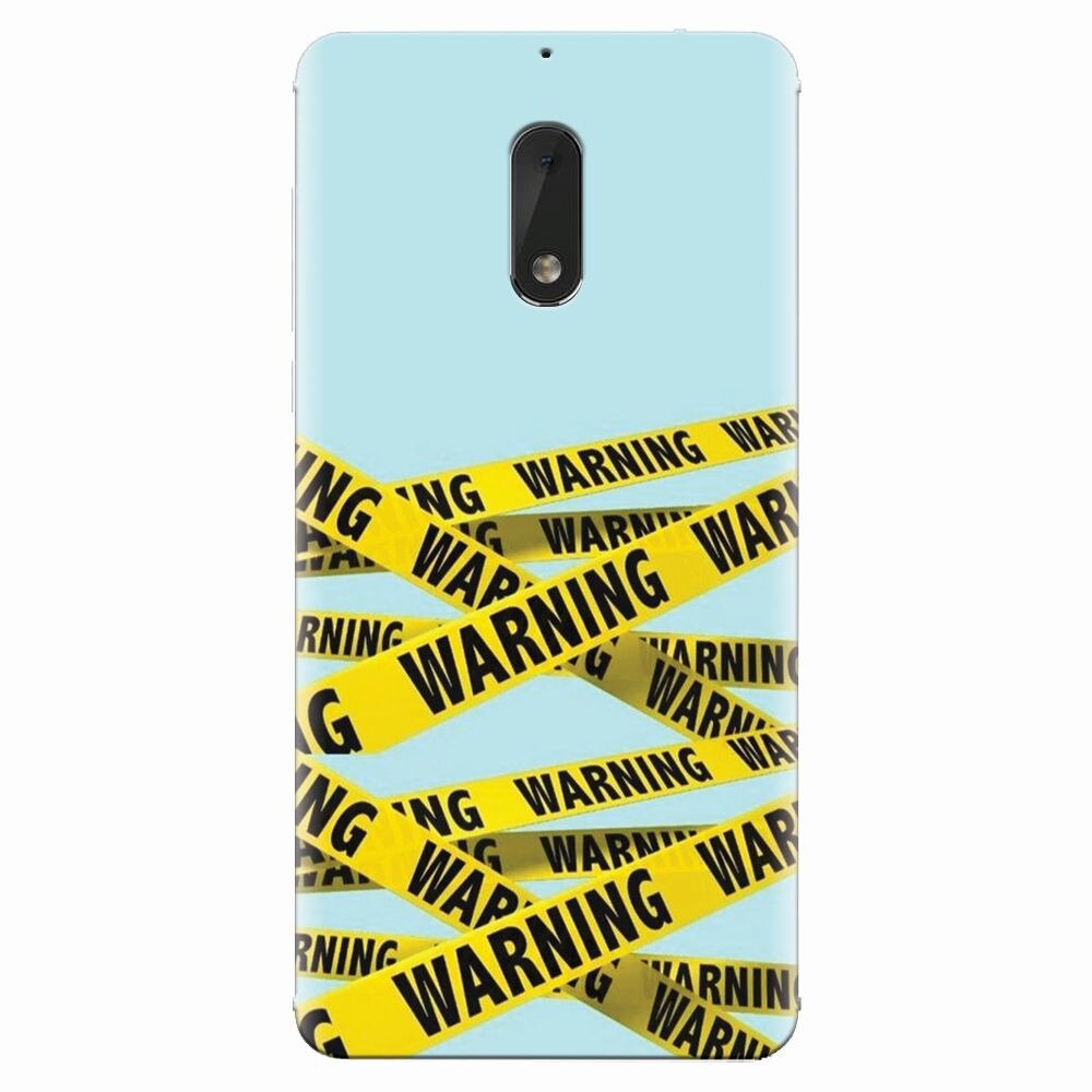 Husa silicon pentru Nokia 6, Warning