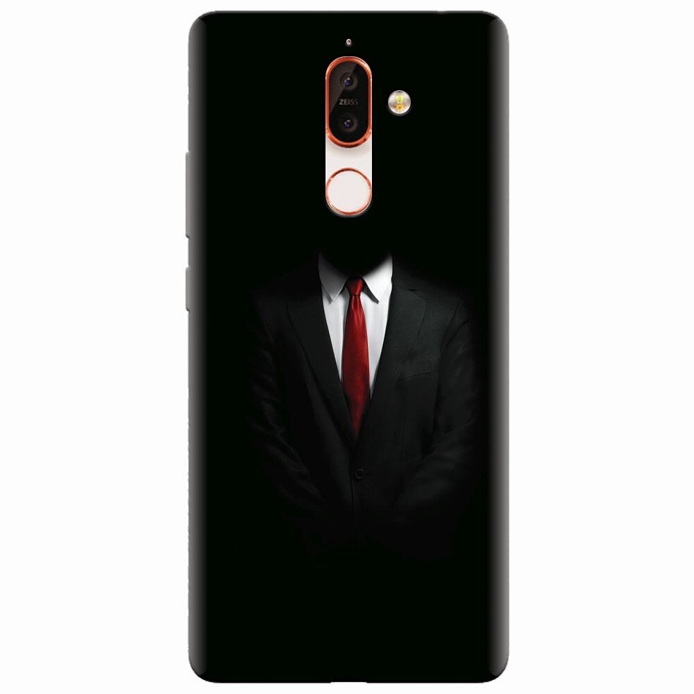 Husa silicon pentru Nokia 7 Plus, Mystery Man In Suit