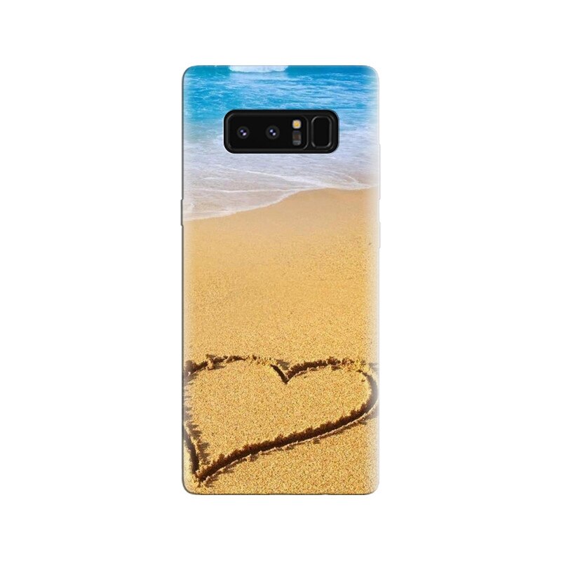 Husa Samsung Note 8 Love Heart On The Sand Valentines Surprise
