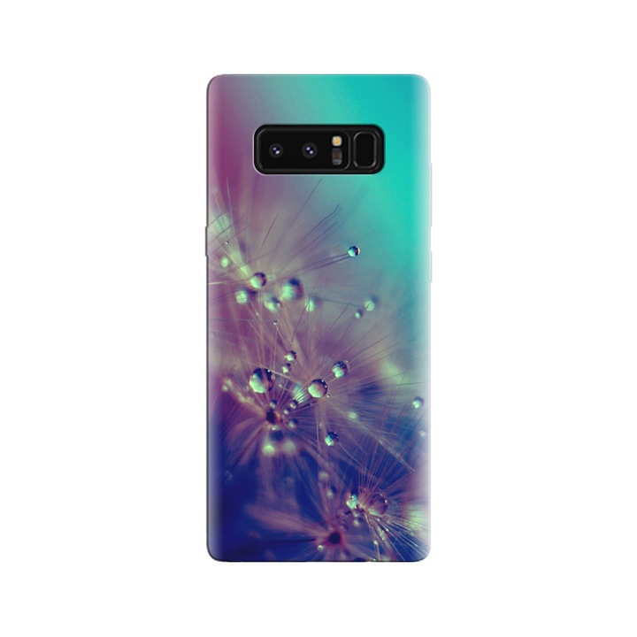 Силиконов капак, съвместим с модел Samsung Galaxy Note 8 - Dandelion Water Drops Closeup