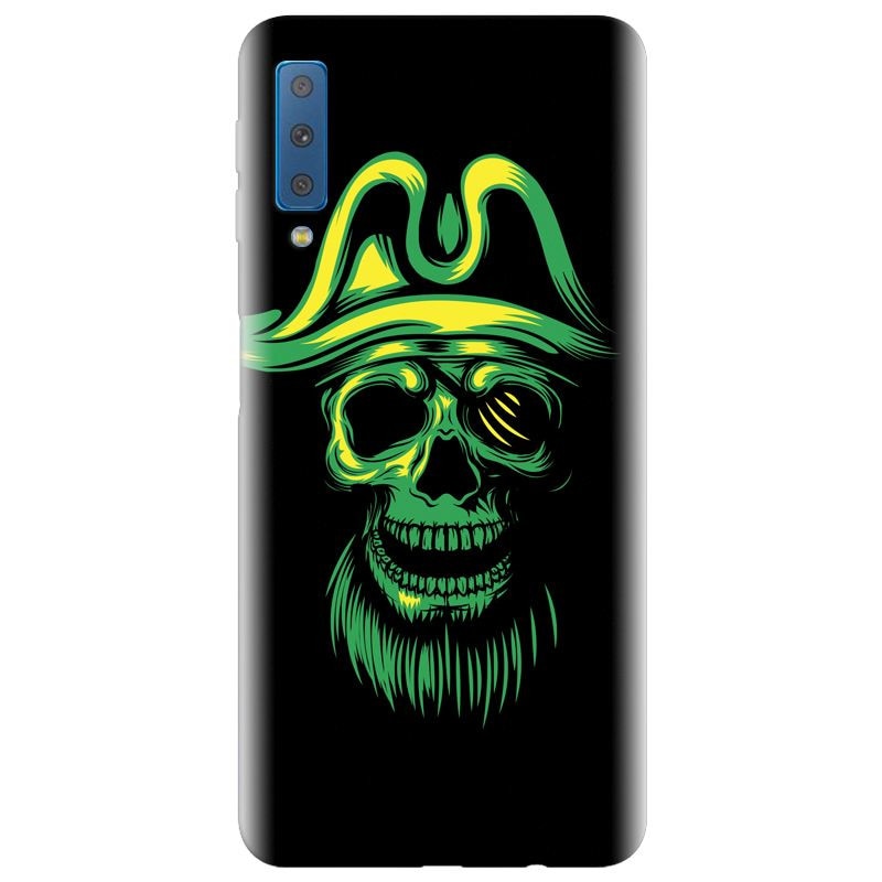 Husa silicon pentru Samsung Galaxy A7 2018, Pirate Skull