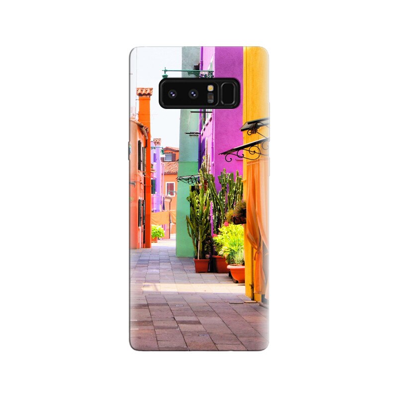 Husa Samsung Note 8 Colorful Italy Street Multicolored Houses