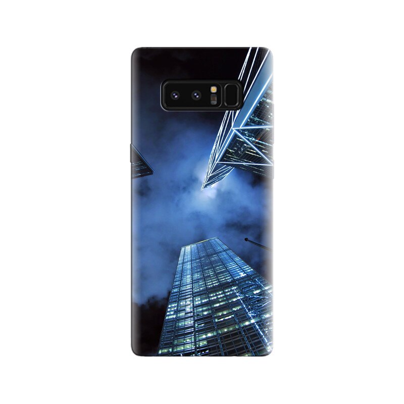 Husa Samsung Note 8 Dark Night City Look Up Buildings