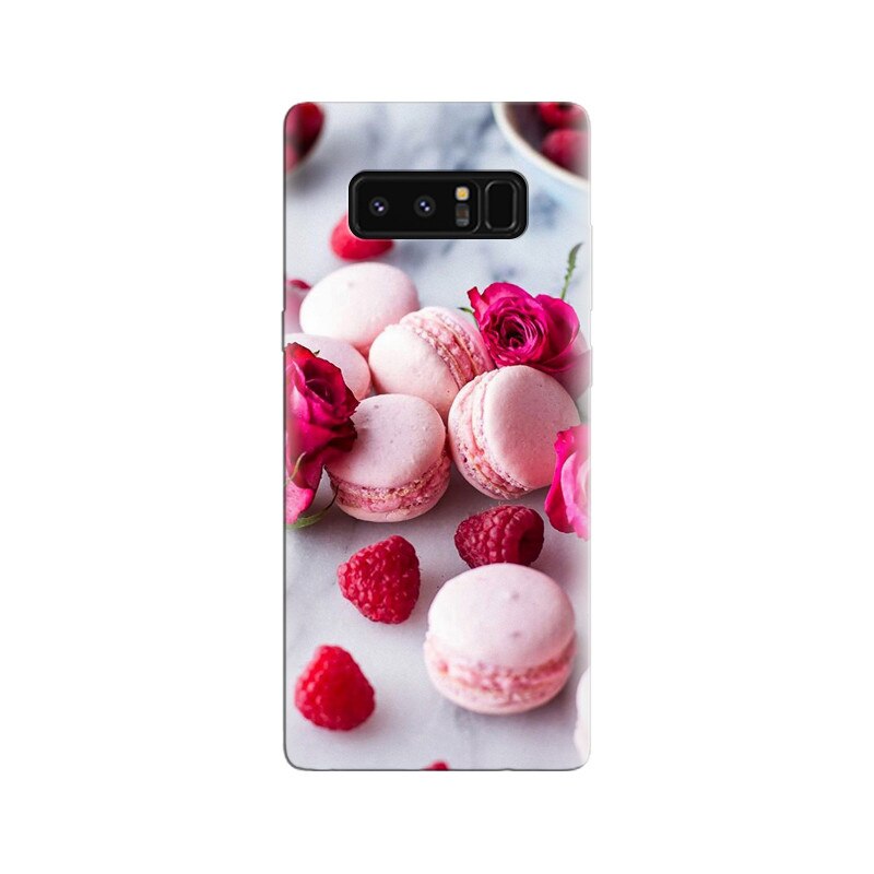 Husa Samsung Note 8 Pink Rose Macaroons Raspberry