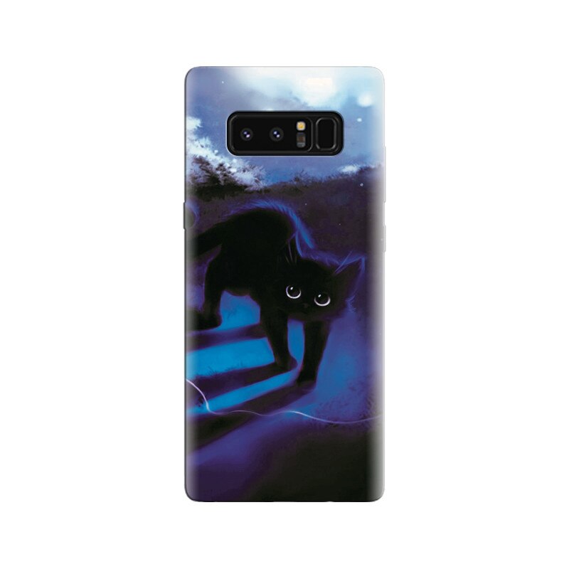 Husa Samsung Note 8 Cute Art Of Black Kitty Hqs