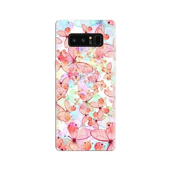 Husa Samsung Note 8 Pink Butterfly Husa Samsung Note 8 Pink Butterfly