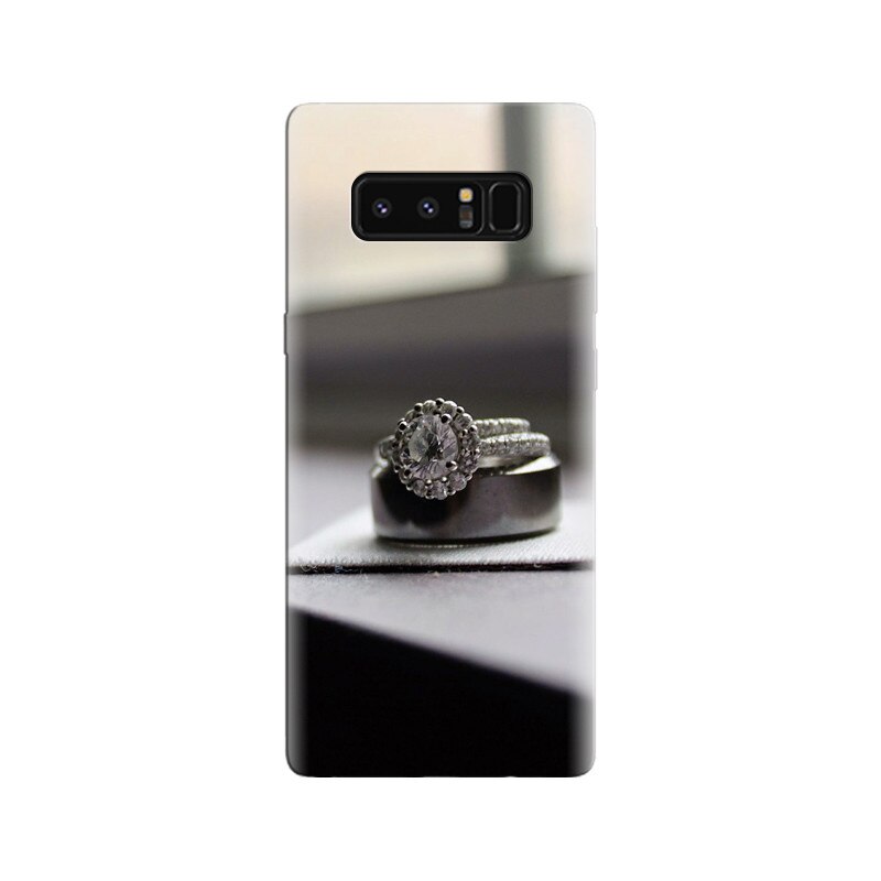 Husa Samsung Note 8 Diamond Ring Black And White