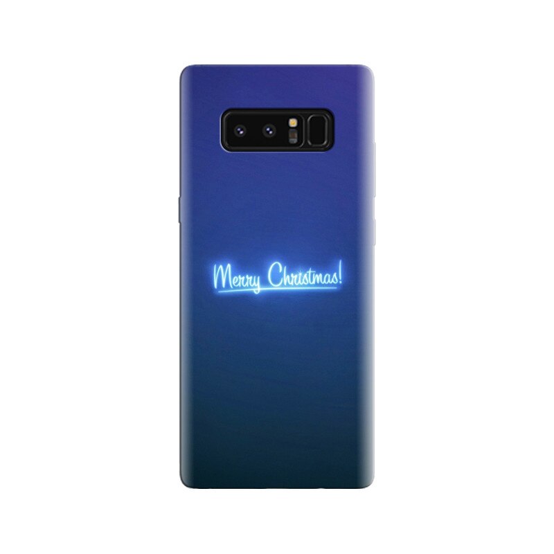 Husa Samsung Note 8 Merry Christmas Neon Blue Light