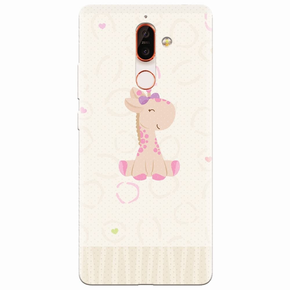 Husa silicon pentru Nokia 7 Plus, Giraffe Cute