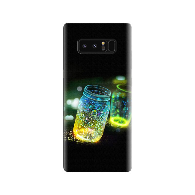 Husa Samsung Note 8 Fantasy Light Jars Black Background
