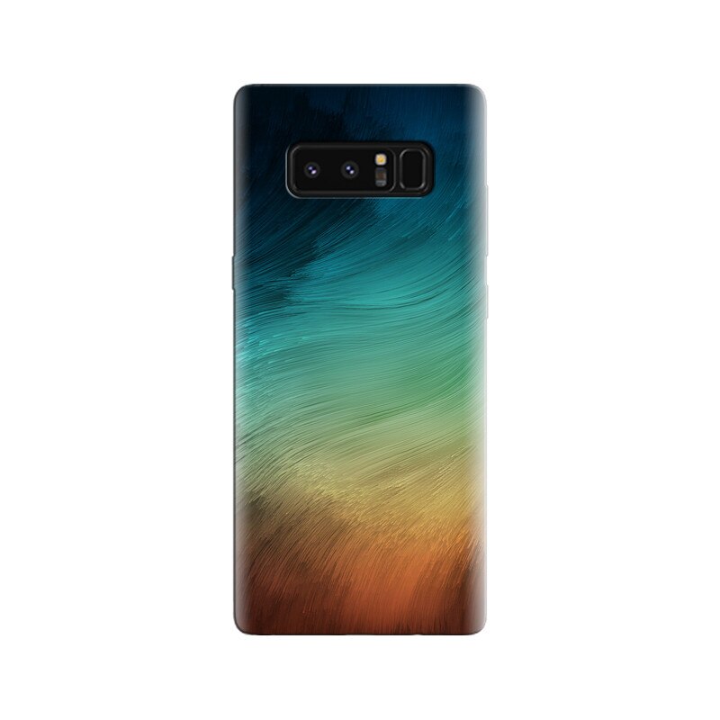 Husa Samsung Note 8 Paint Brush Strokes Blue Brown Stock Smartphone