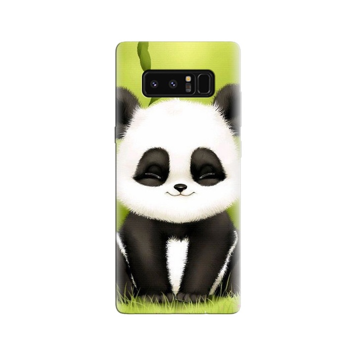 Husa din silicon compatibila cu Samsung Galaxy Note 8 - model Cute Panda Phone