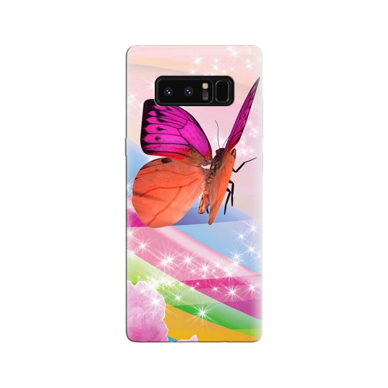 Husa Samsung Note 8 Pink Butterfly Cellphone