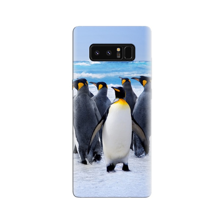 Силиконов калъф, съвместим с модел Samsung Galaxy Note 8 - Penguins Water