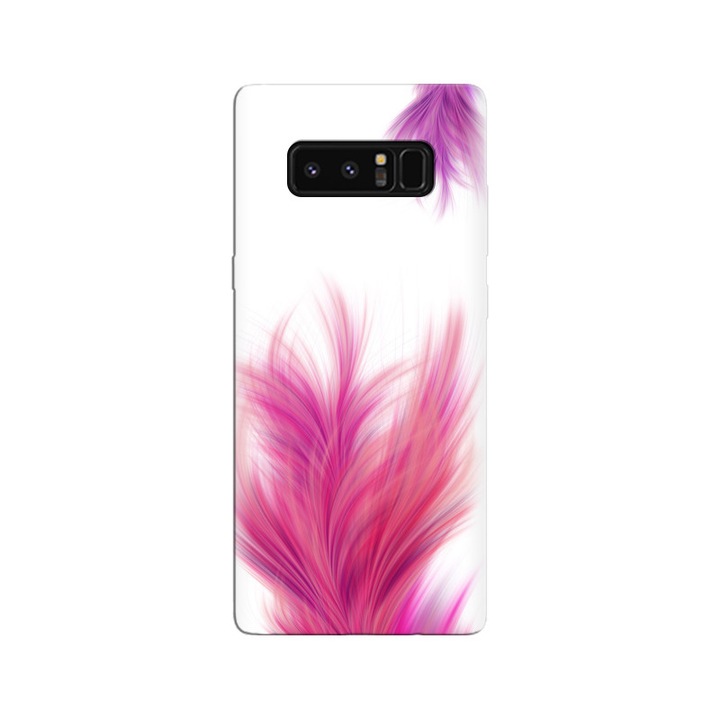 Husa din silicon compatibila cu Samsung Galaxy Note 8 - model Fluffy Feathers
