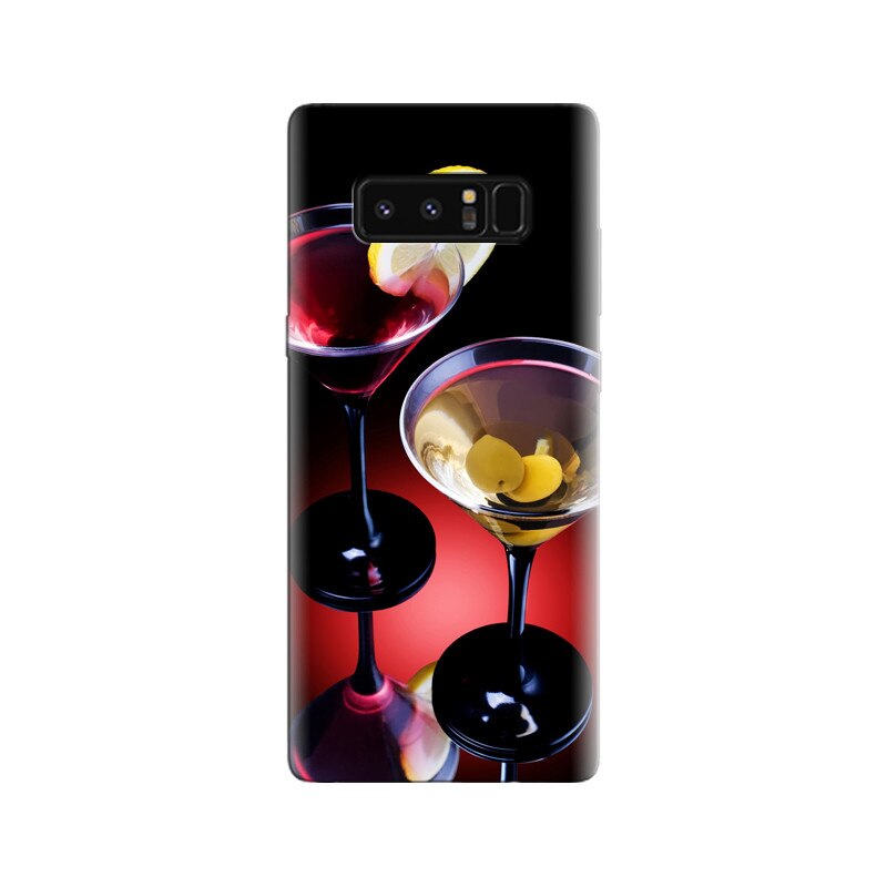 Husa Samsung Note 8 Red Yellow Cocktails Drinks Top View