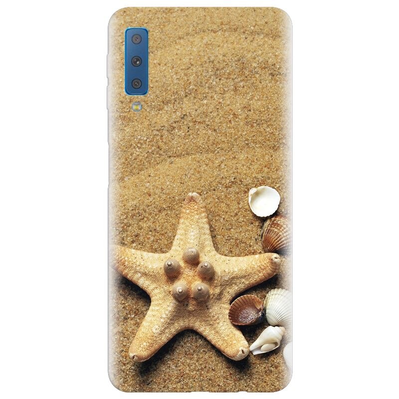 Husa silicon pentru Samsung Galaxy A7 2018, Sea Shells
